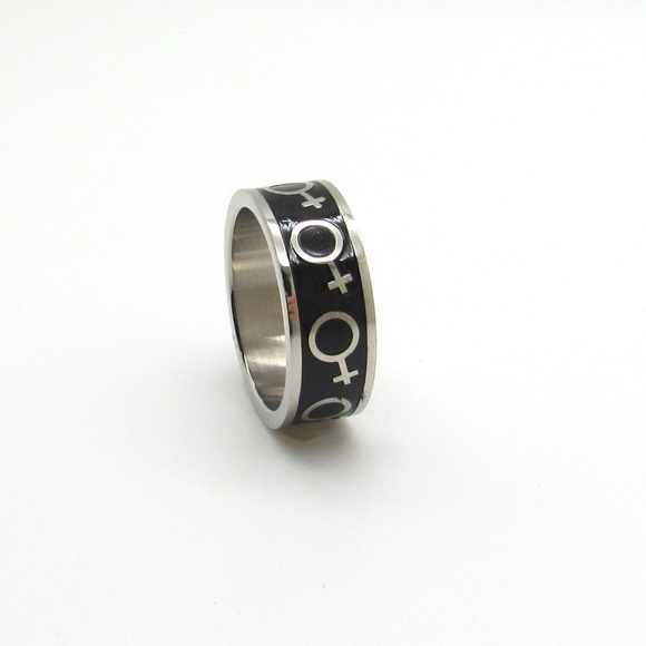 Gay pride ring.Stainless steel ring - Picture 2 of 4